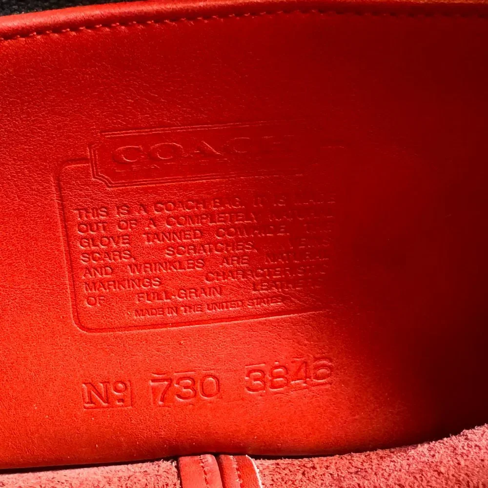Coach vintage red crossbody bag 3846